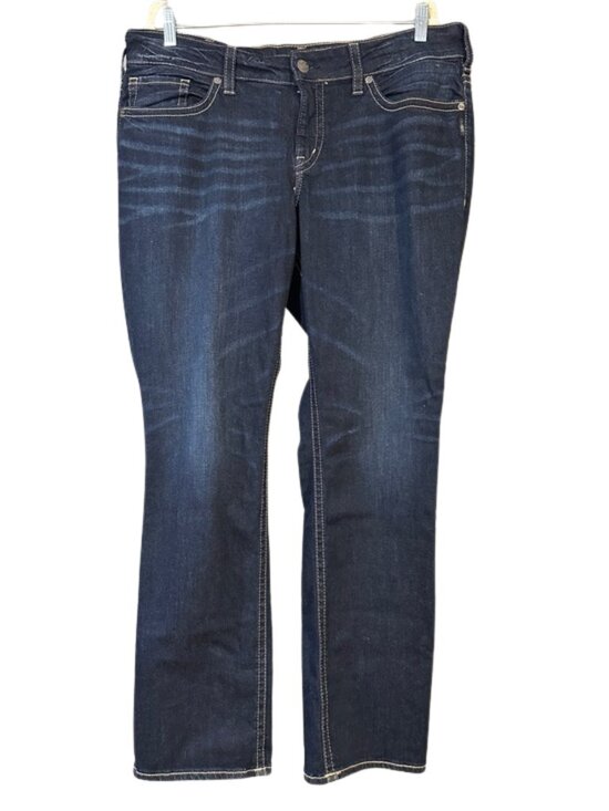 Silver Jeans Denim - Silver Jeans Co. Women’s Size 18 Dark Wash Straight Bootcut Jeans 31.5” Inseam
